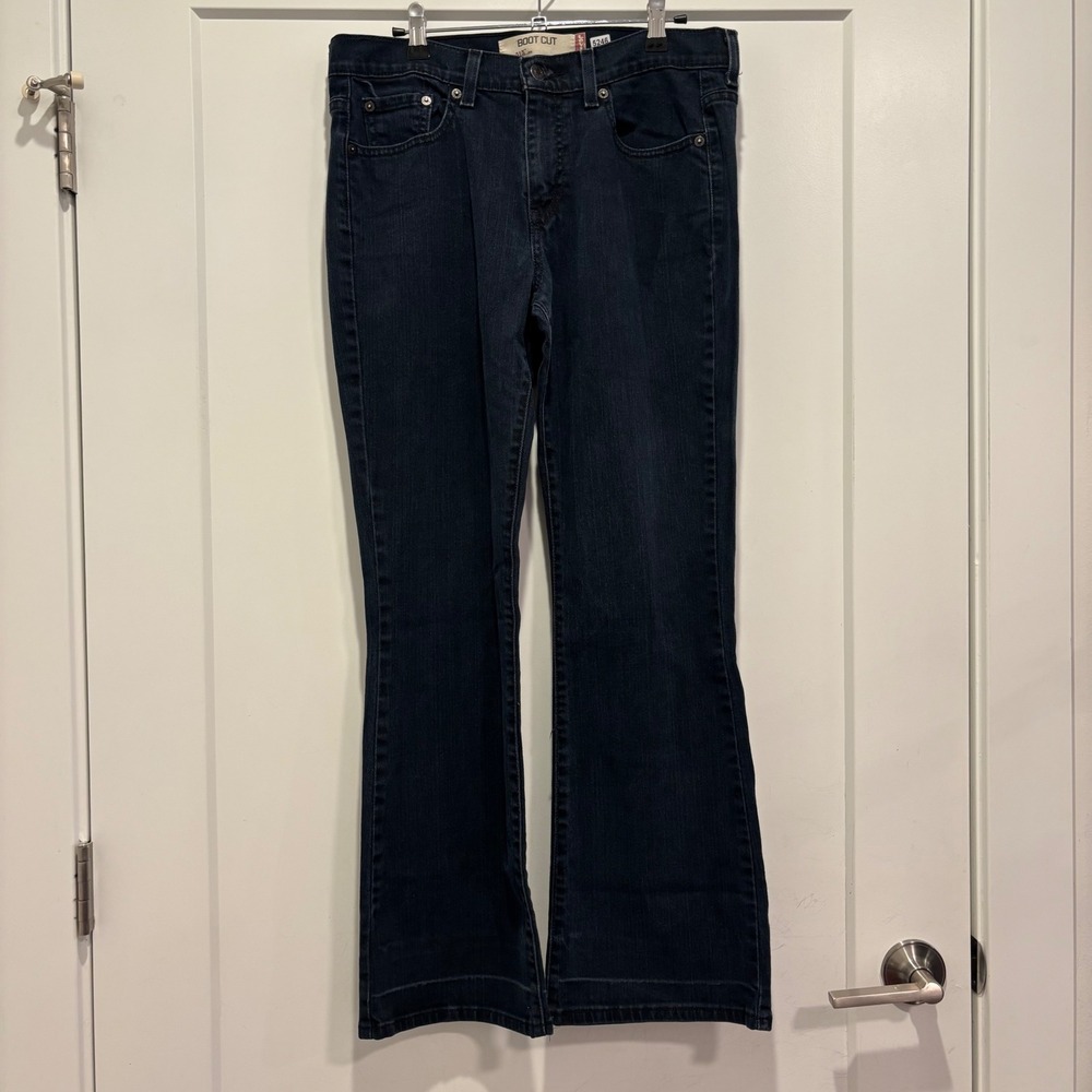 Levis 515 Bootcut Jeans Dark Wash Denim Mid Rise Pants 5246